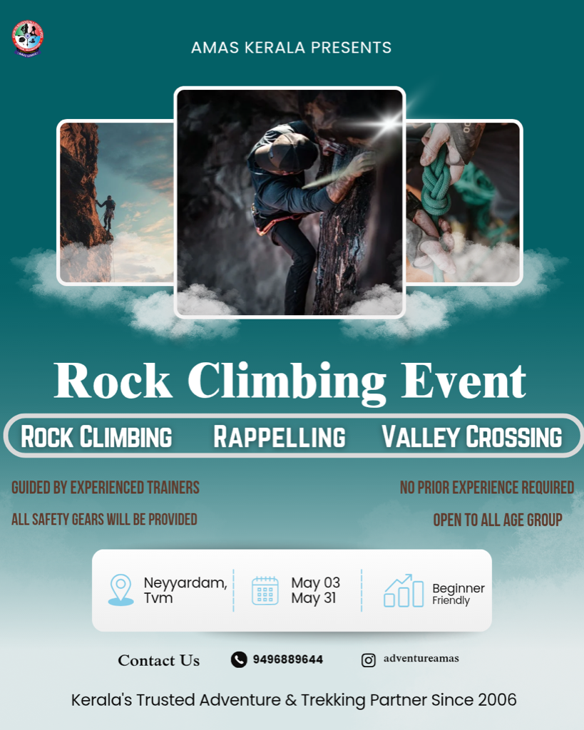 Rock Climbing, Rappelling & Valley Crossing