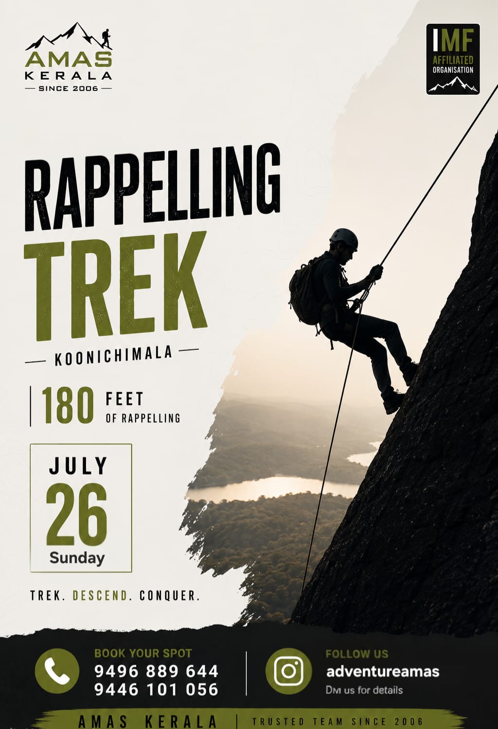 Koonichimala Trek + 180ft Rappelling