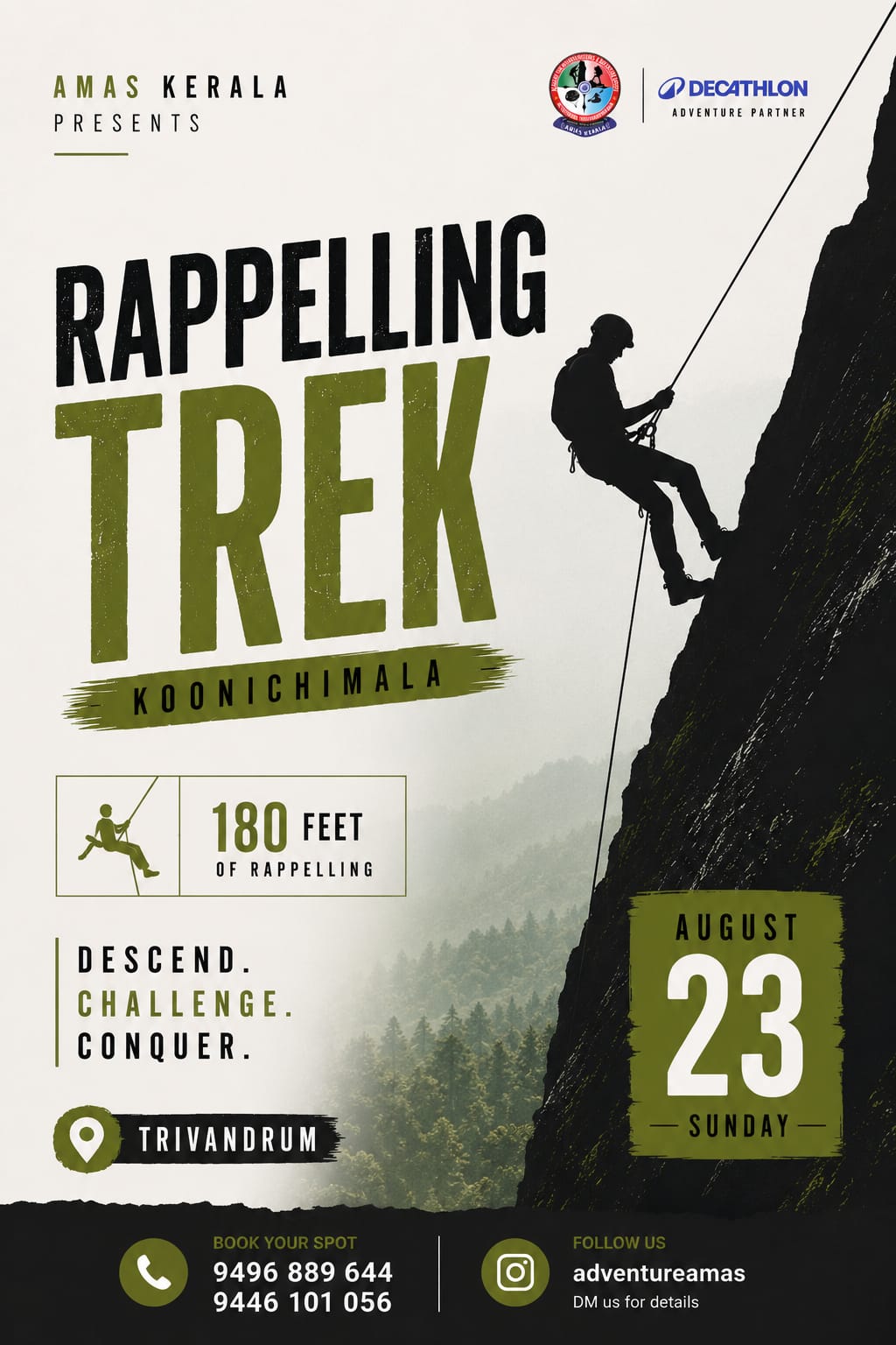 Koonichimala Trek + 180ft Rappelling