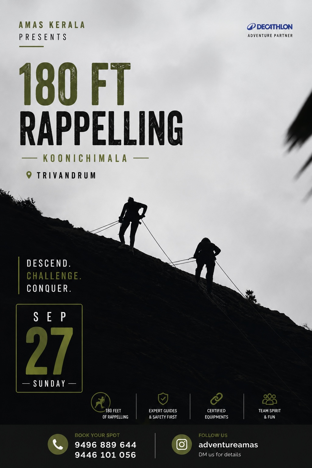 Koonichimala Trek + 180ft Rappelling