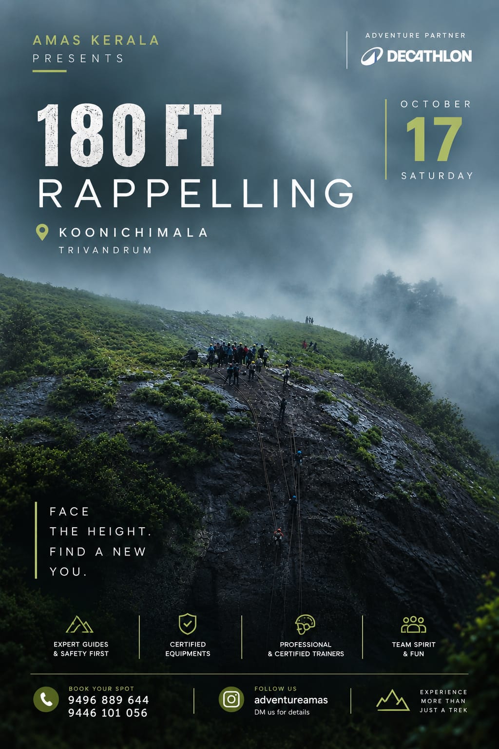 Koonichimala Trek + 180ft Rappelling