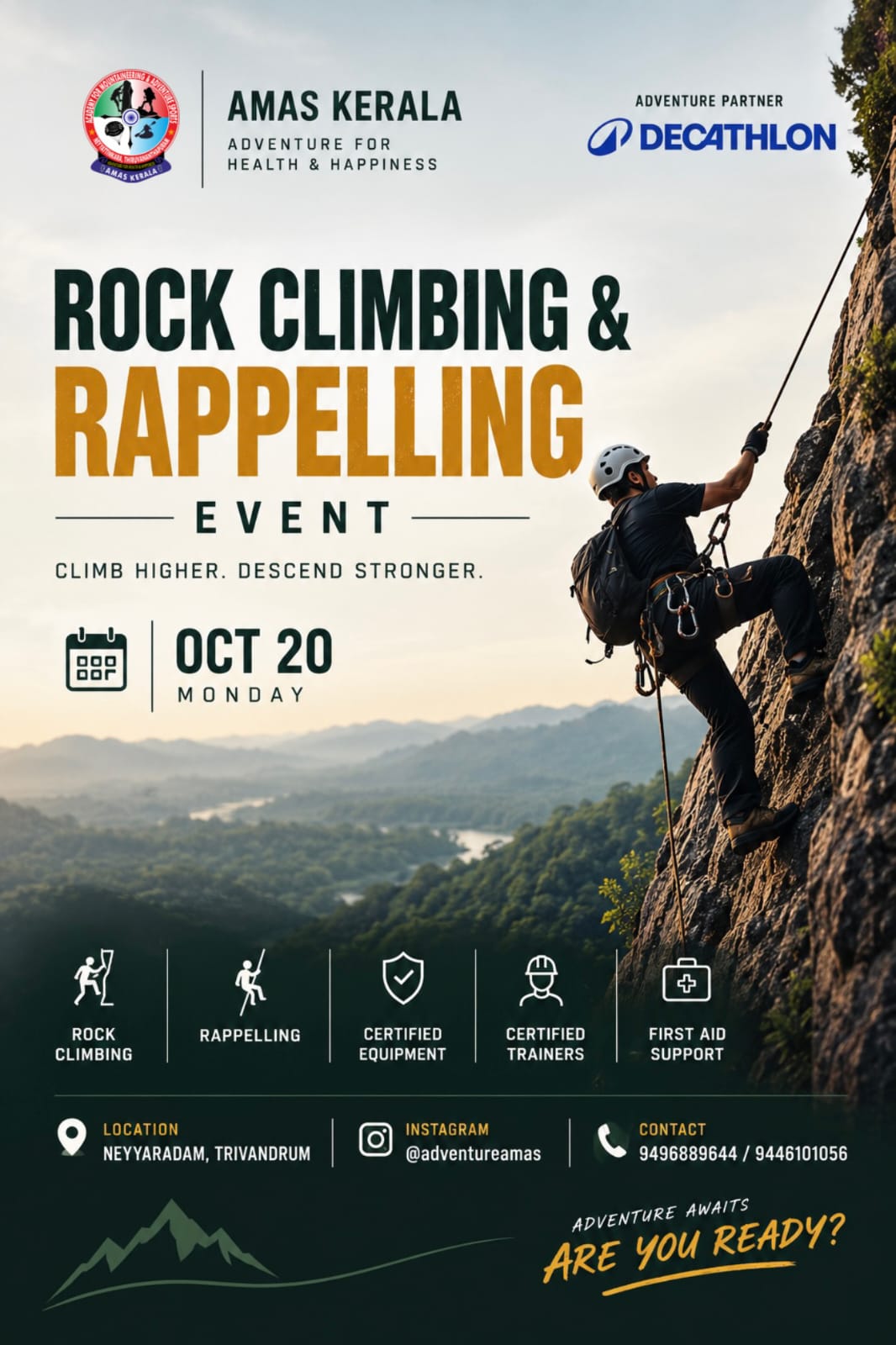 Rock Climbing & Rappelling