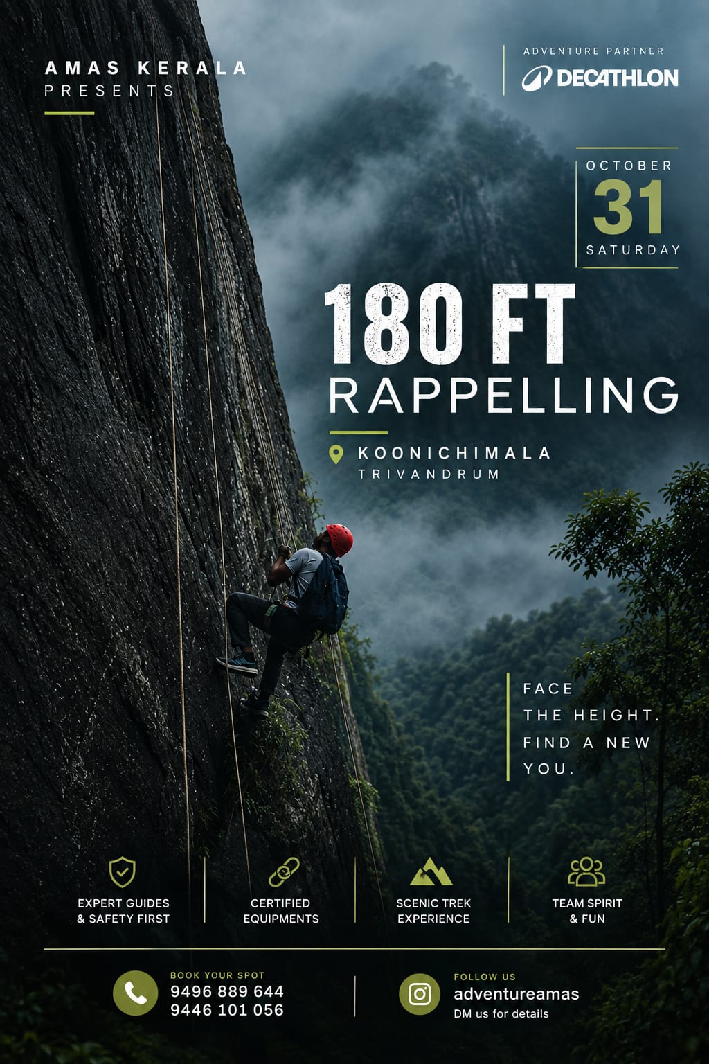 Koonichimala Trek + 180ft Rappelling
